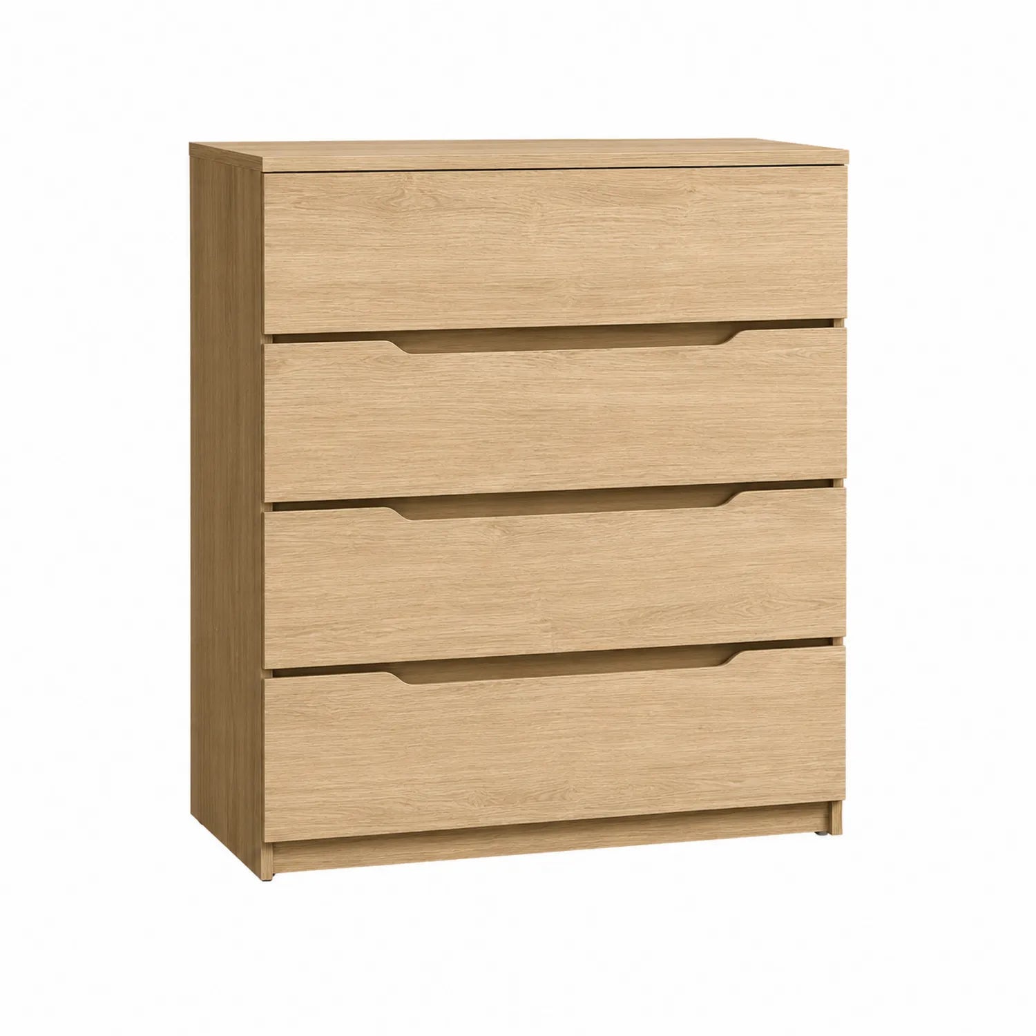 Kommode mit 4 Schubladen Holzfurnier 78x40x95 cm