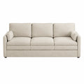 3-Sitzer Sofa Leinen Beige