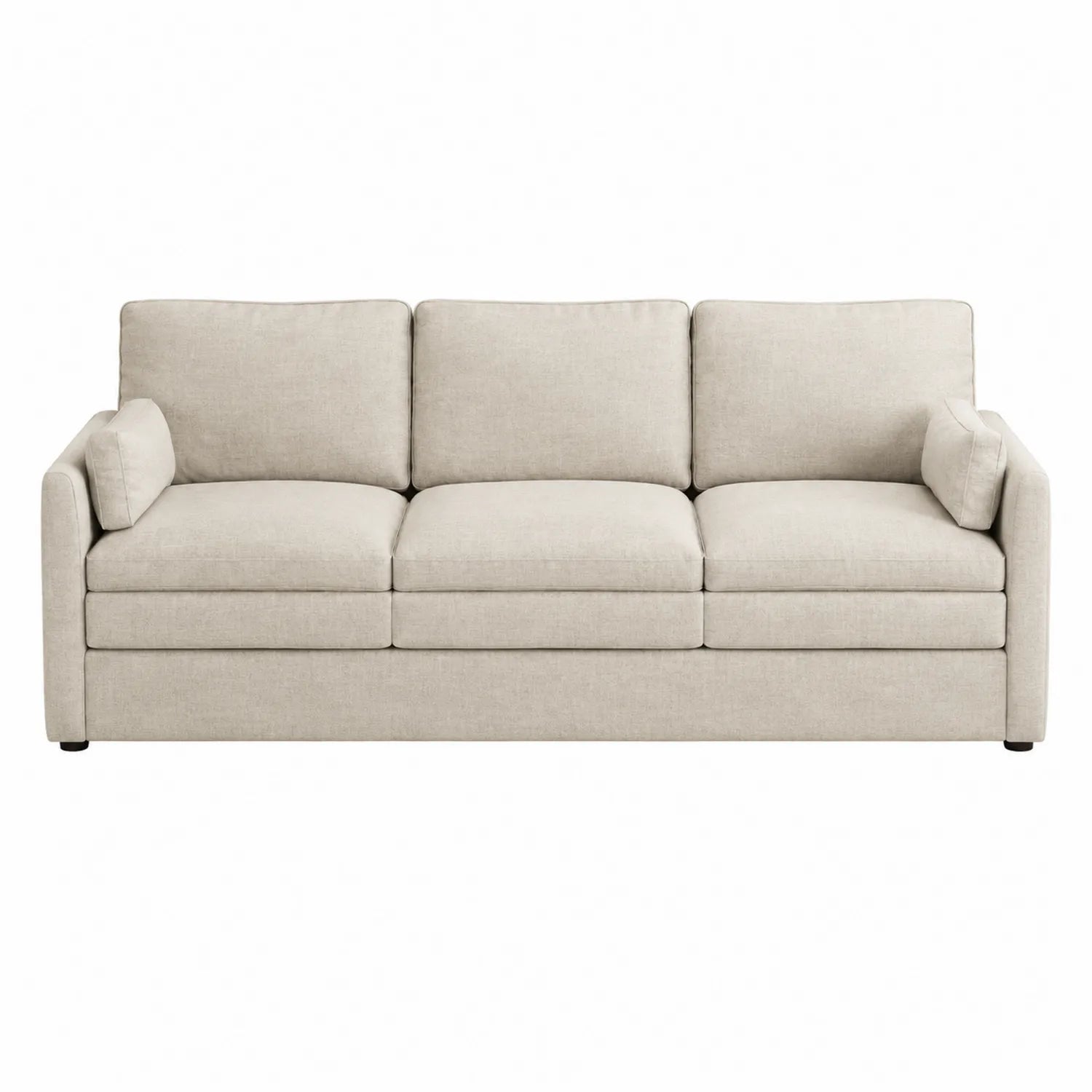 3-Sitzer Sofa Leinen Beige
