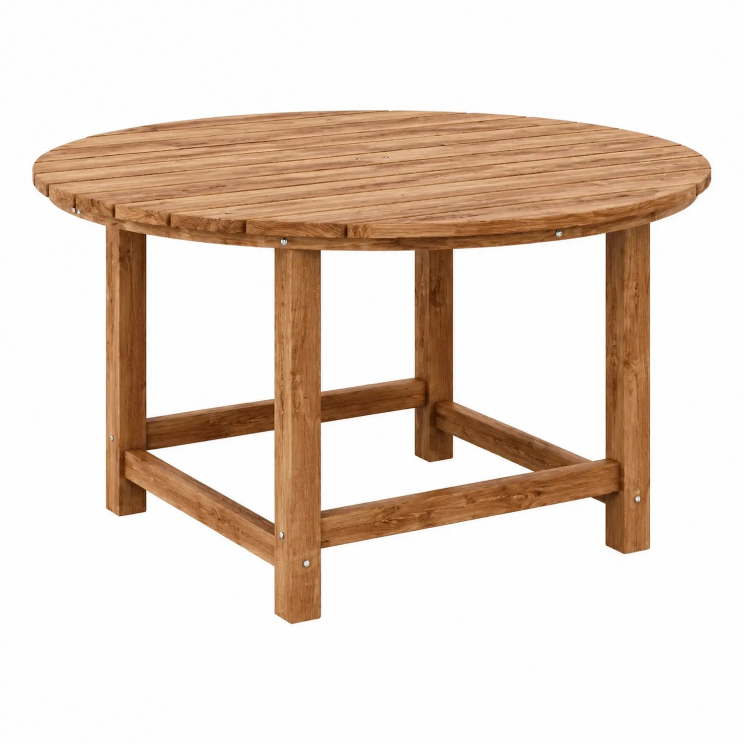 Runder Gartentisch aus Teakholz Ø 120 cm