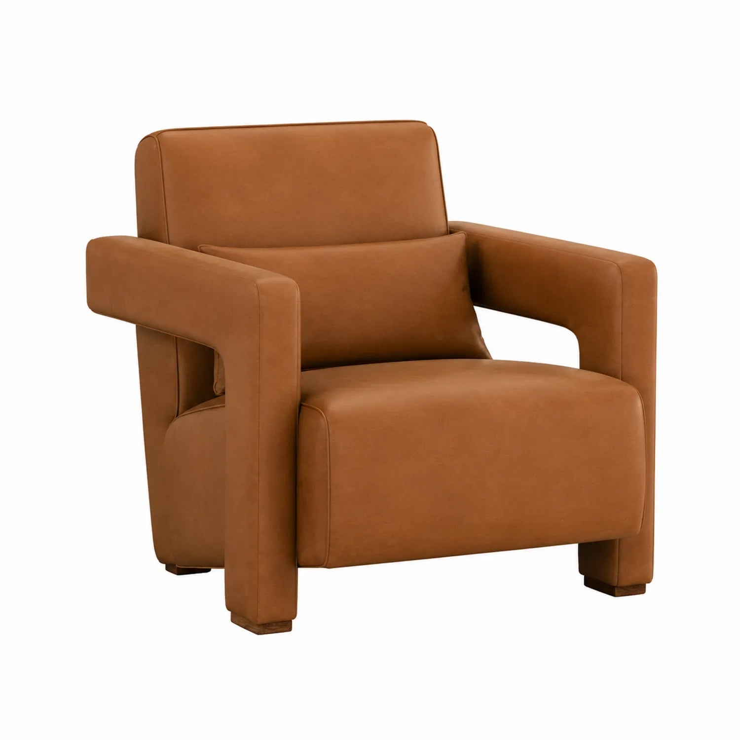 Ledersessel Braun 75x85x90 cm
