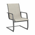 Stuhl Metall Polyestergewebe Beige
