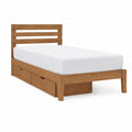 Einzelbett aus Massivholz mit Schubladen 200x90cm