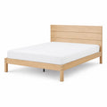 Bett aus Hartholz 200x160 cm Natur