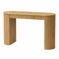 Konsolentisch Eiche Natur Halboval 120 cm