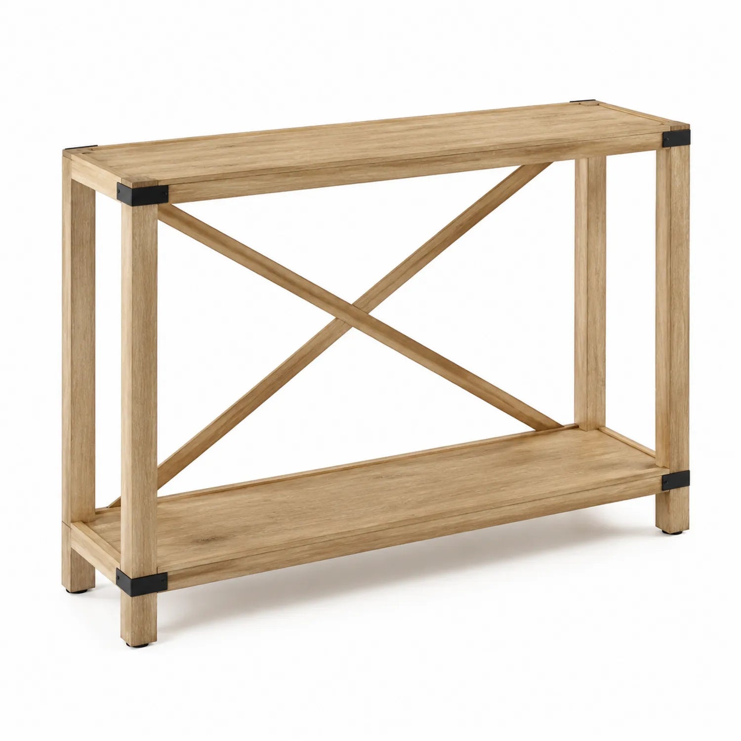 Konsolentisch aus Holz mit Metallakzenten 120x40x75cm